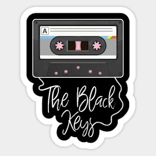 Love Music Keys Proud Name Awesome Cassette Sticker